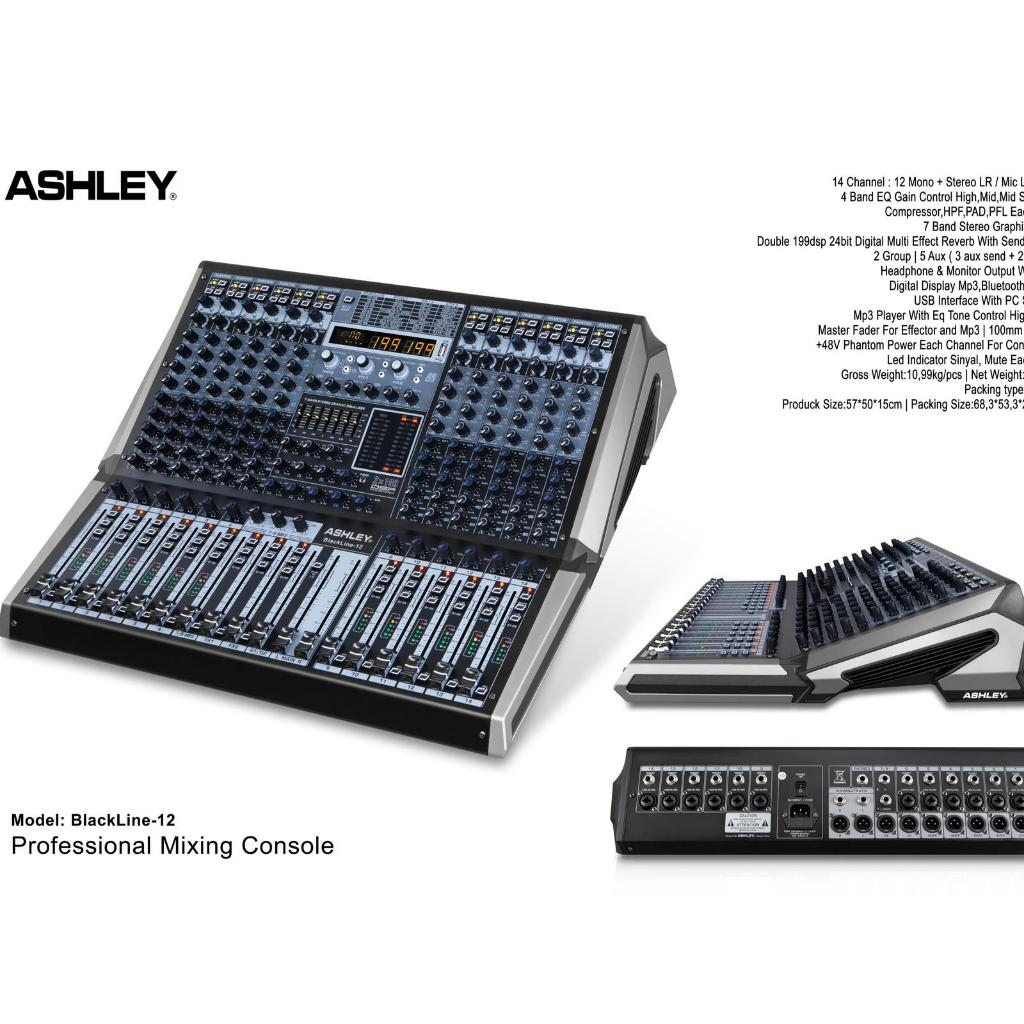mixer audio ashley blackline8 / blackline12 / blackline 16 // black line 8 / black line 12 / black line 16 – ORIGINAL