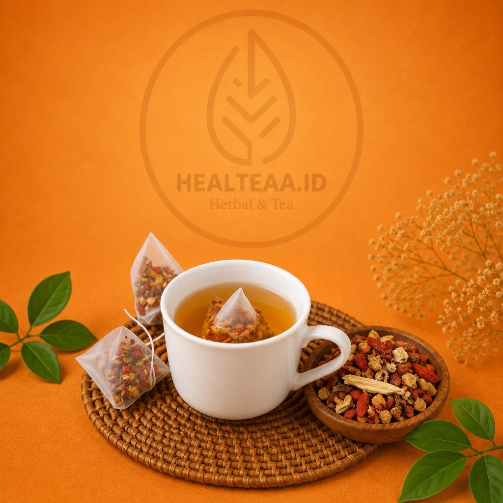 GINGER GOJIBERRYTEA /SAN FU JIANG ZAO CHA/GOJIBERRY/JAHE KERING/GINGER/TEH JAHE GOJIBERRY
