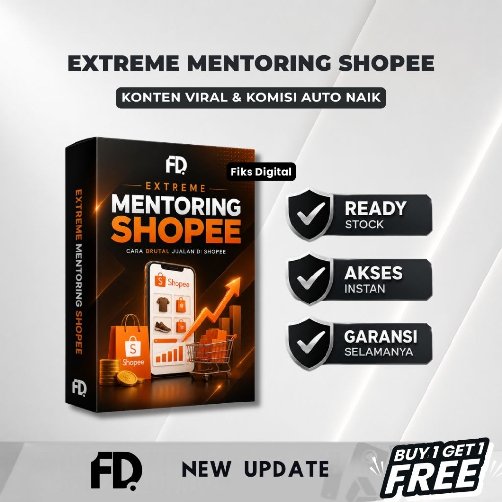 Extreme Mentoring Shopee Affiliate Class – Strategi Konten, Optimasi Link & Konversi Naik Komisi