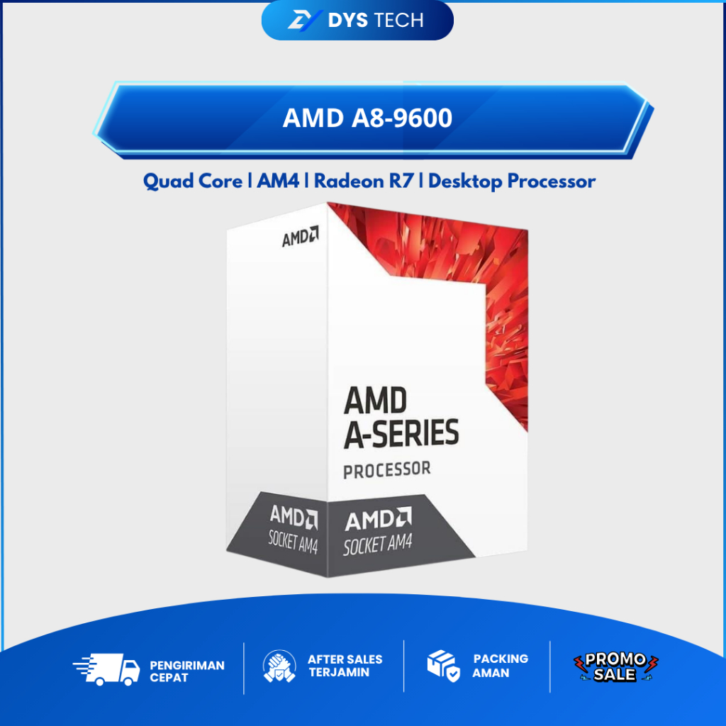 Processor AMD A8-9600 AM4 Quad Core Radeon R7 Desktop CPU