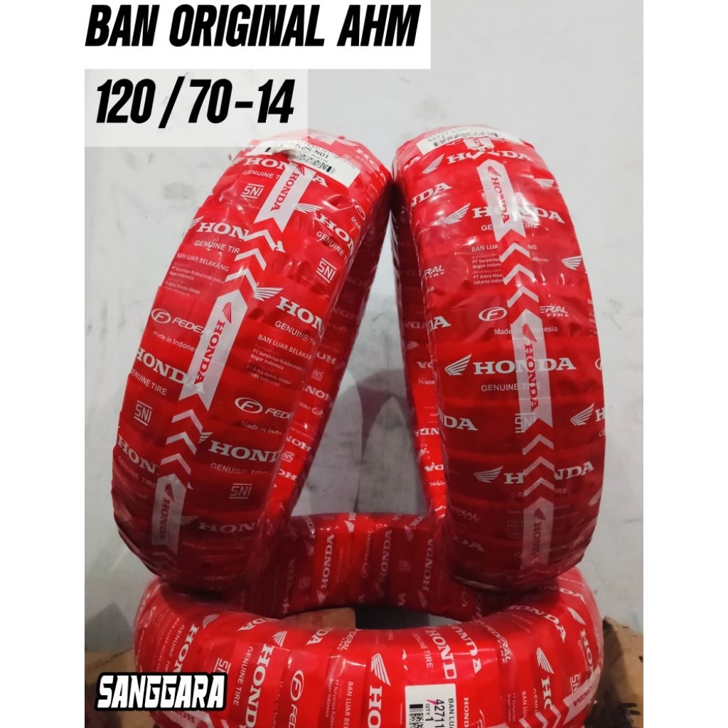 Ban Motor 120/70-14 Original Honda AHM K2S Tubeless