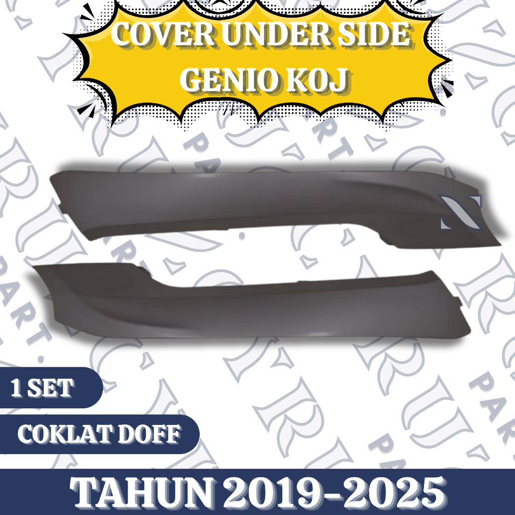 cover under side sirip dek bawah kanan kiri honda genio K0J Tahun 2019 - 2025 COKLAT DOFF