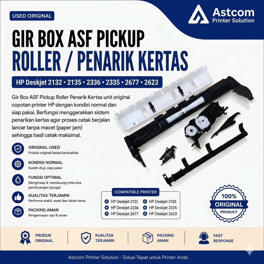 Gir Box ASF Pickup Roller HP 2132 2135 2336 2335 2677 2623 Used Original