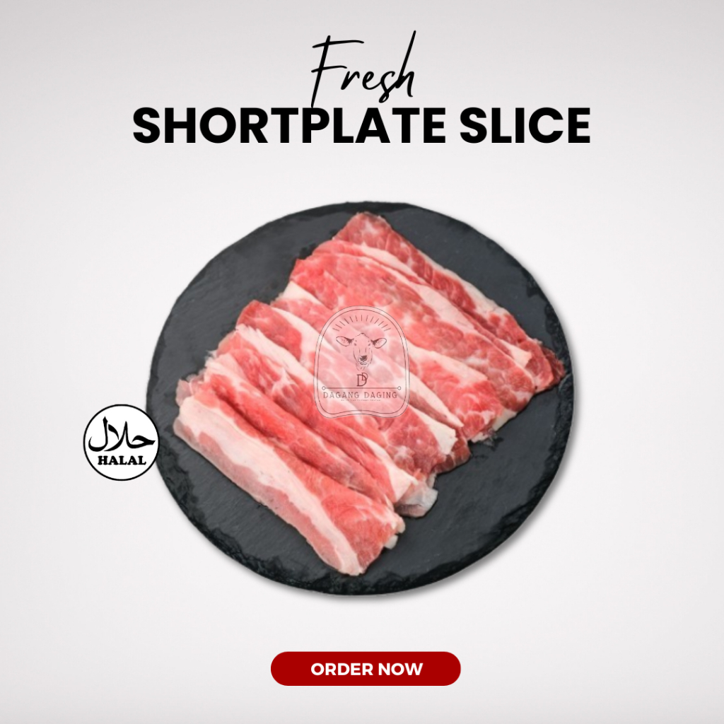 AUS Shortplate Beef Slice / Daging Sapi Slice Fresh Halal 500gr
