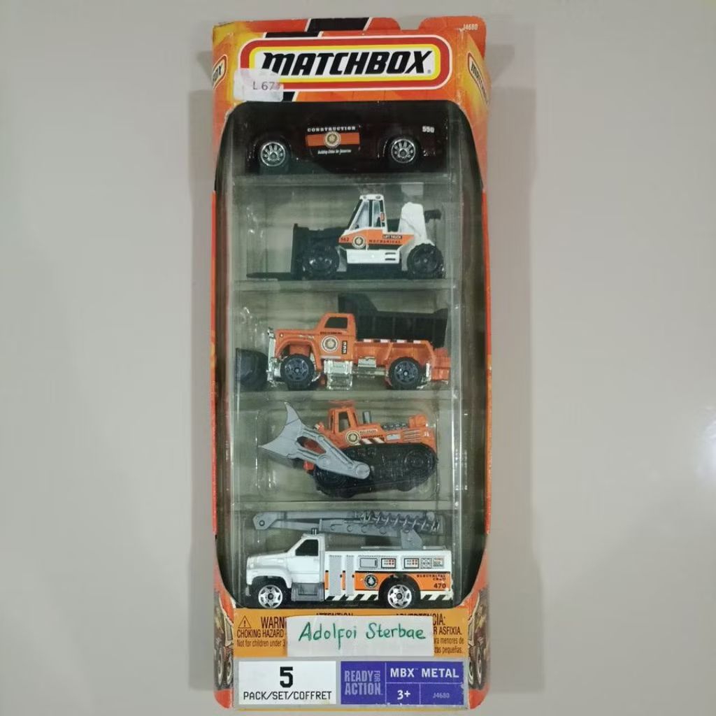 matchbox gift pack gp isi 5 pack set coffret ready for action mbx metal construction chevrolet ssr l