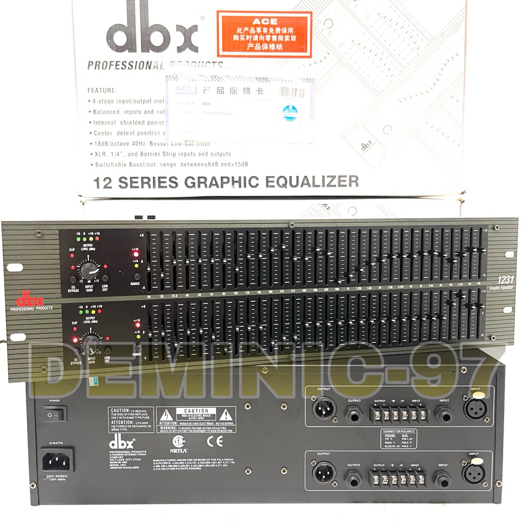 Equaliser DBX 1231 ( 2 X 31 Channel ) Grade A dbx1231 Dbx 1231 Equaliser Bagus Murah ( Bisa COD )