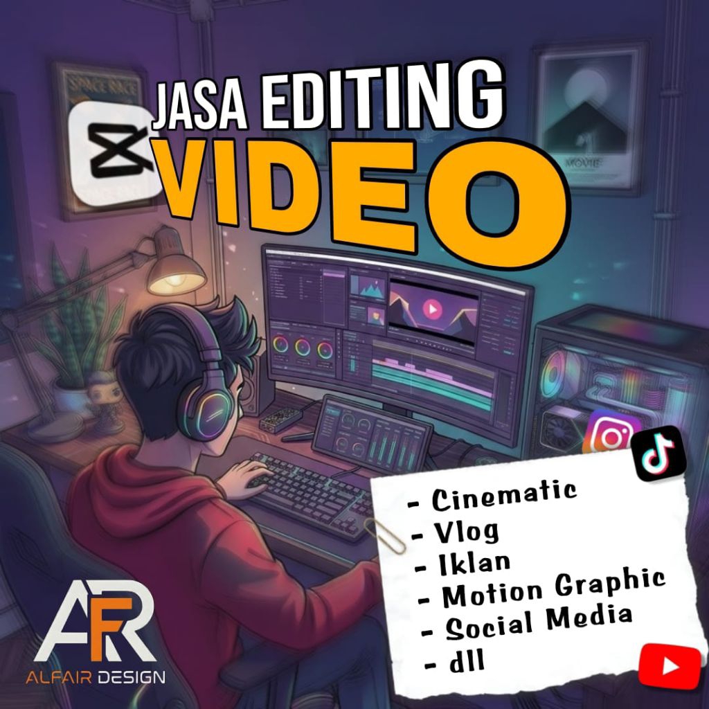 JASA EDITING VIDEO - YOUTUBE/TIKTOK/IKLAN/TUGAS/