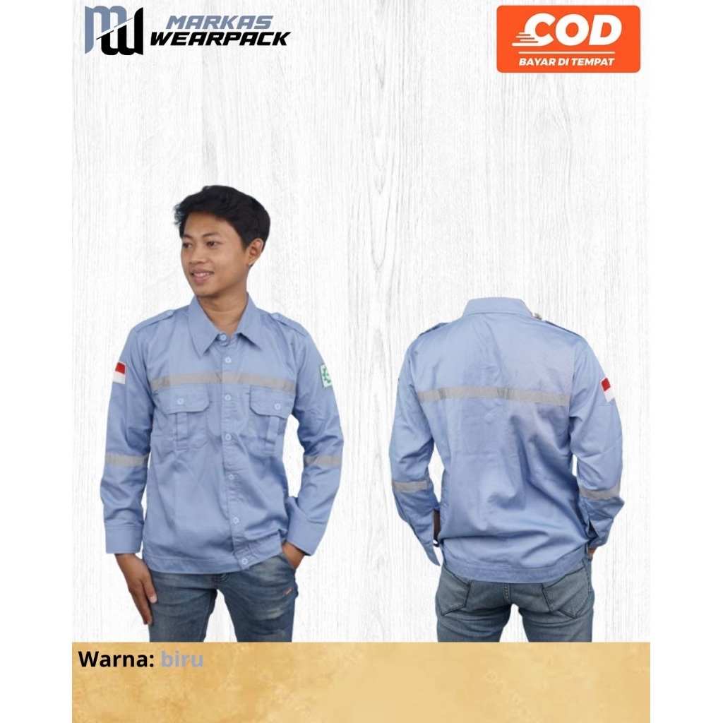 Wearpack Safety Seragam Kerja Seragam Atasan Seragam Tabang Seragam Bengkel Seragam Las