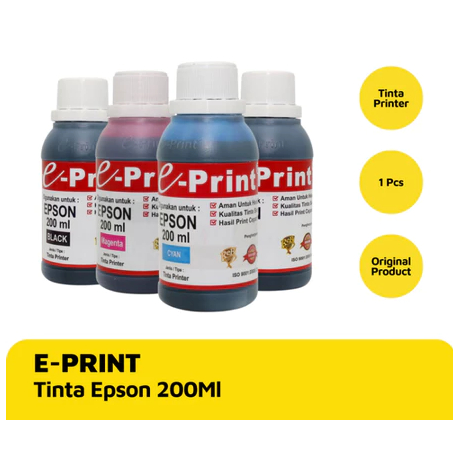 E-PRINT TINTA EPSON 200ML / TINTA PRINTER EPSON (1 PCS)