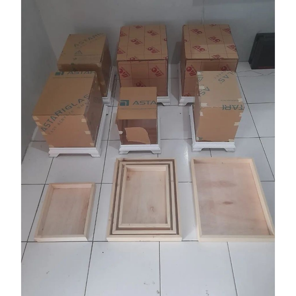 Nampan seserahan kayu/Baki Tray hantaran Maket box kue Box hantaran