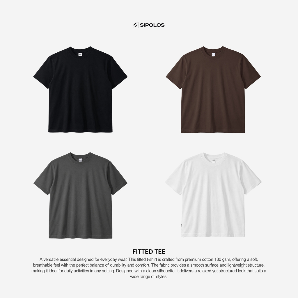 Sipolos Kaos Fitted Tee Cotton Combed 24'S