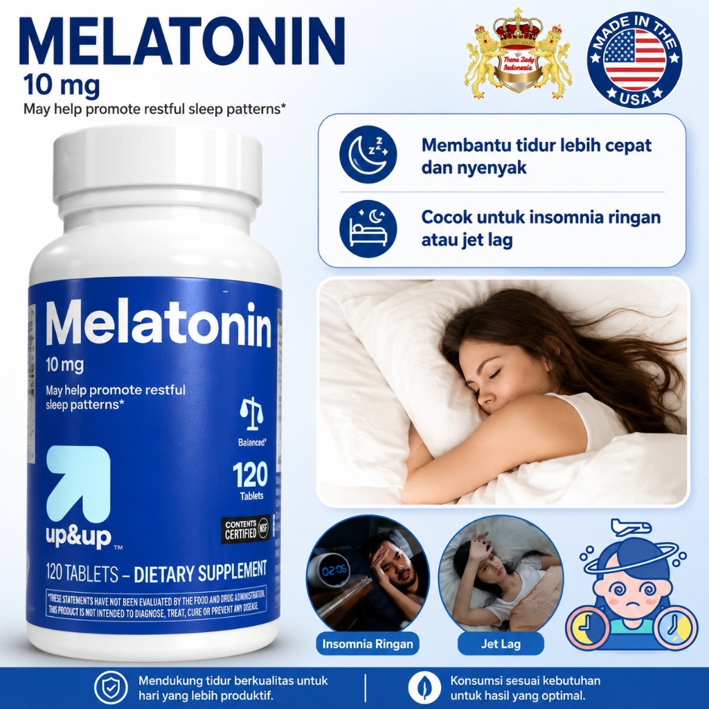 USA Up & Up Melatonin 10mg – 120 Tablets