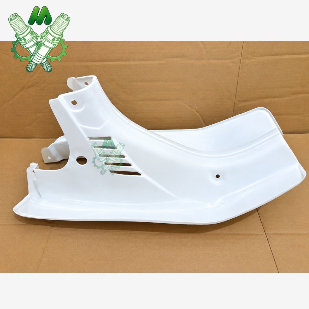 Body Sayap Suzuki Bravo RC100 RC80 Putih Glossy | Cover Samping Motor Suzuki RC Ori ABS Premium
