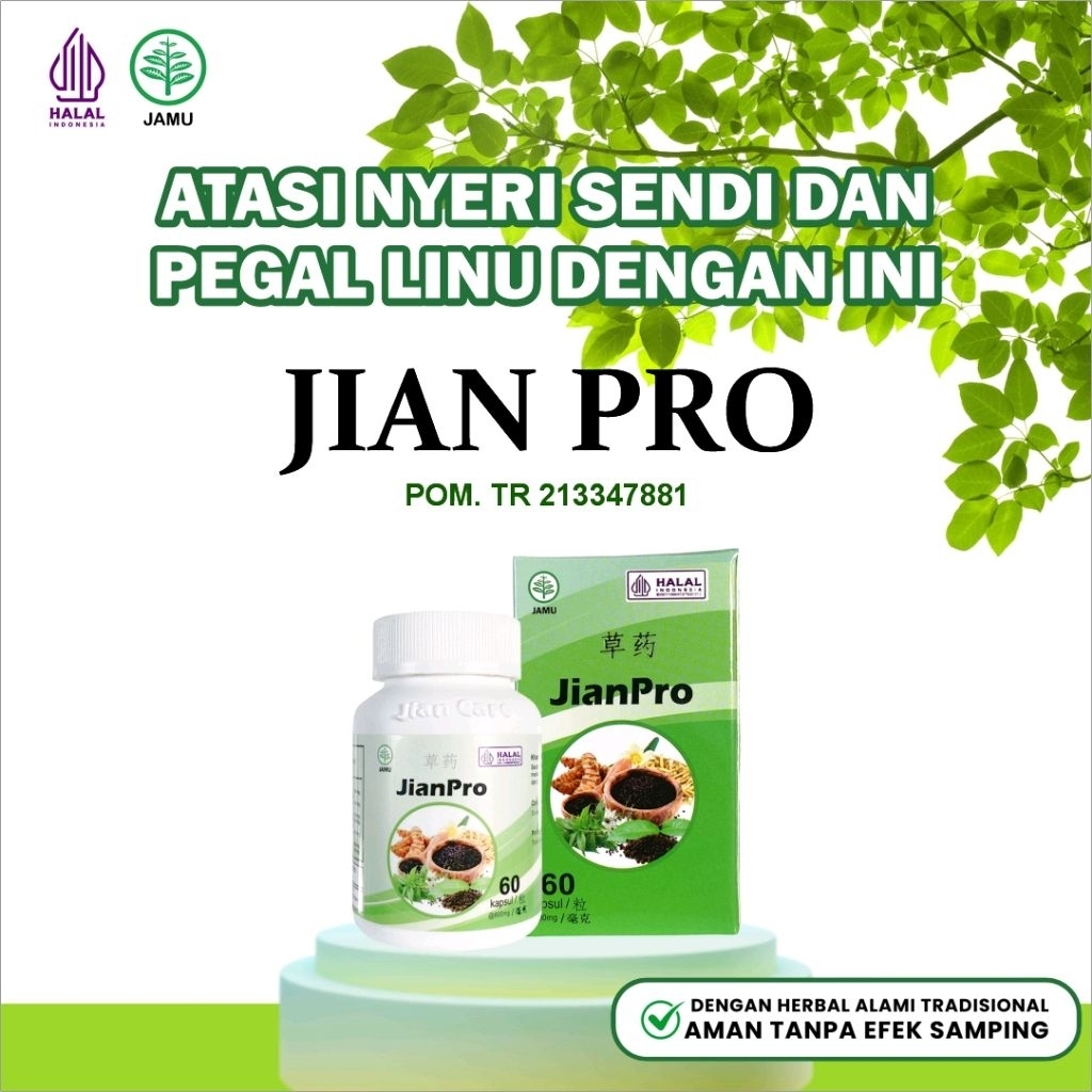 Jian Care Jianpro - Obat Herbal Cina Kapsul Untuk Encok, Pegal Linu & Sendi