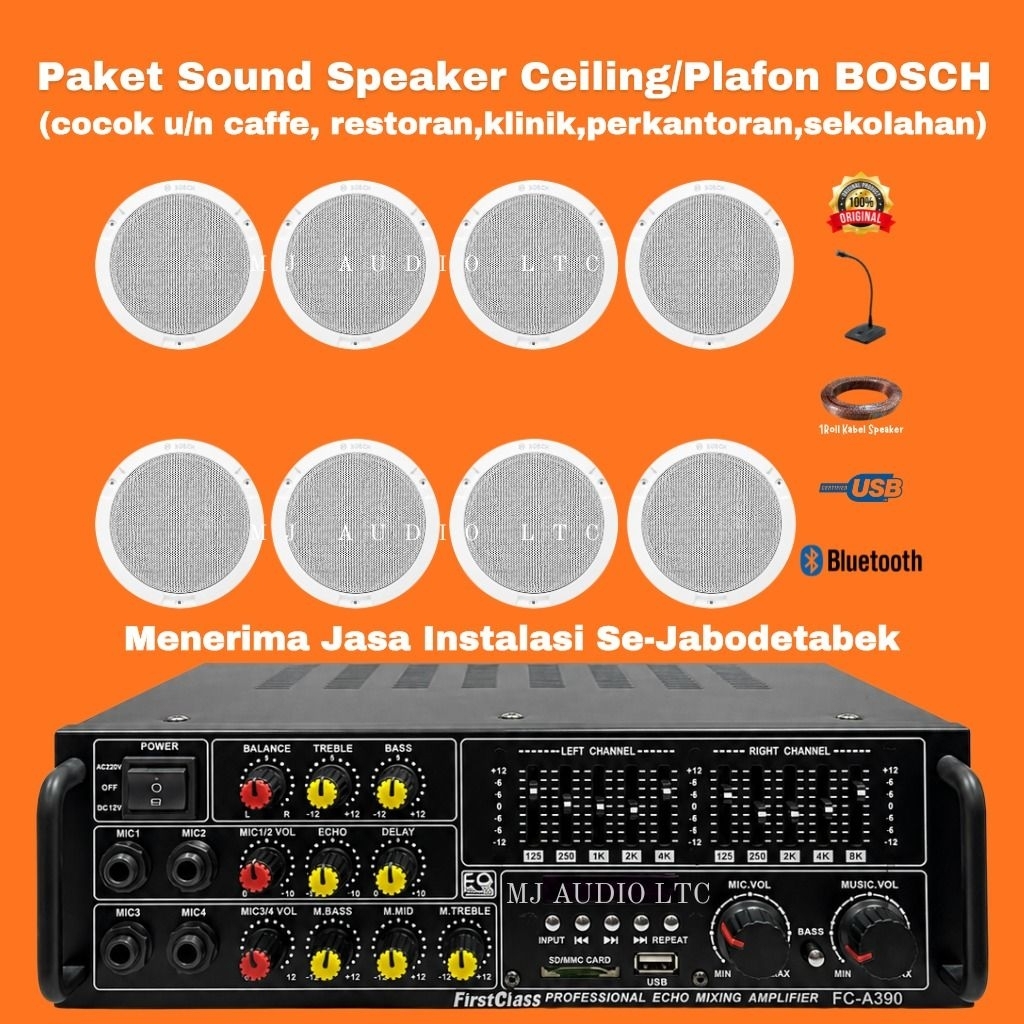 Paket Speaker Ceiling BOSCH / Paket Speaker Ceiling Or Plafon BOSCH / Paket ( 8 Speaker )