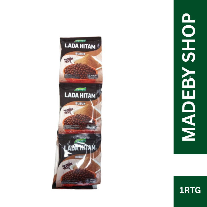 Lada Bubuk Dapur Kita Lada Hitam Bubuk 1 Renteg 12 Pcs