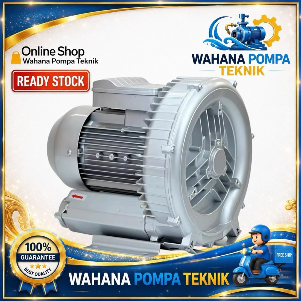 Ring Blowers Primapro Vortex 2HP HB-1500 Ring Blower 2hp 2inch 1 Phase RING BLOWER ROTOR 2HP 1,5KW C