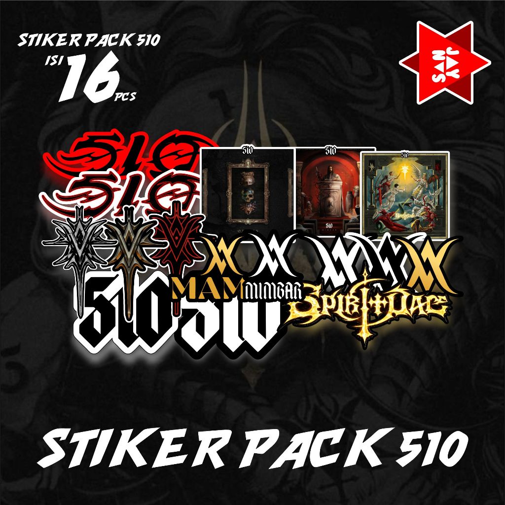 STIKER PACK BAND 510 YANG SEDANG TREND STIKER PACK BAN 501 MIMBAR RITUAL SEPIRITUAL SORY STIKER PACK