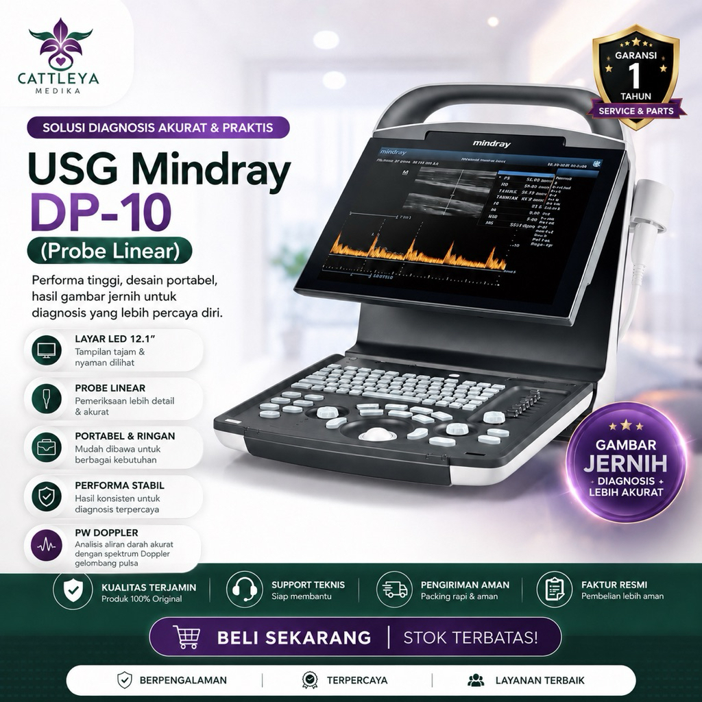 ULTRASOUND | USG 2D DP-10 MINDRAY DOPPLER PROBE LINEAR / ALAT CEK USG MINDRAY DP10 SINGLE CONECTOR P