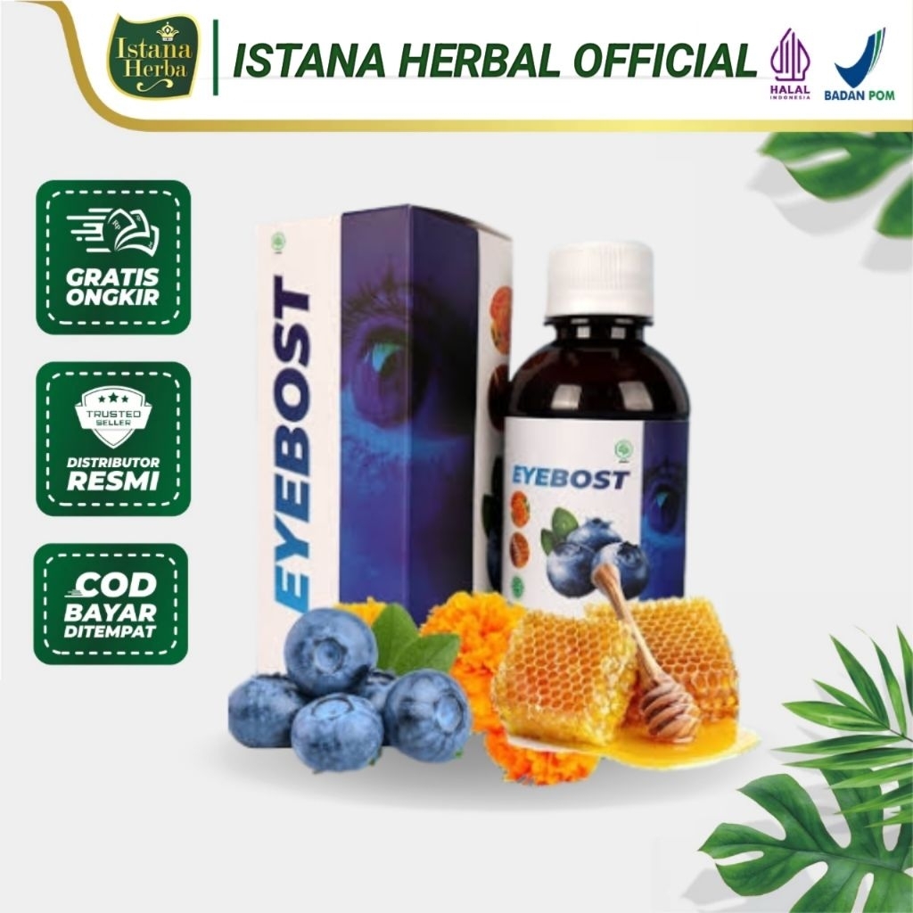Eyeboost Madu Herbal Untuk Menjaga Kesehatan Mata Bantu Atasi Masalah Mata Buram / Kering - 1 Botol
