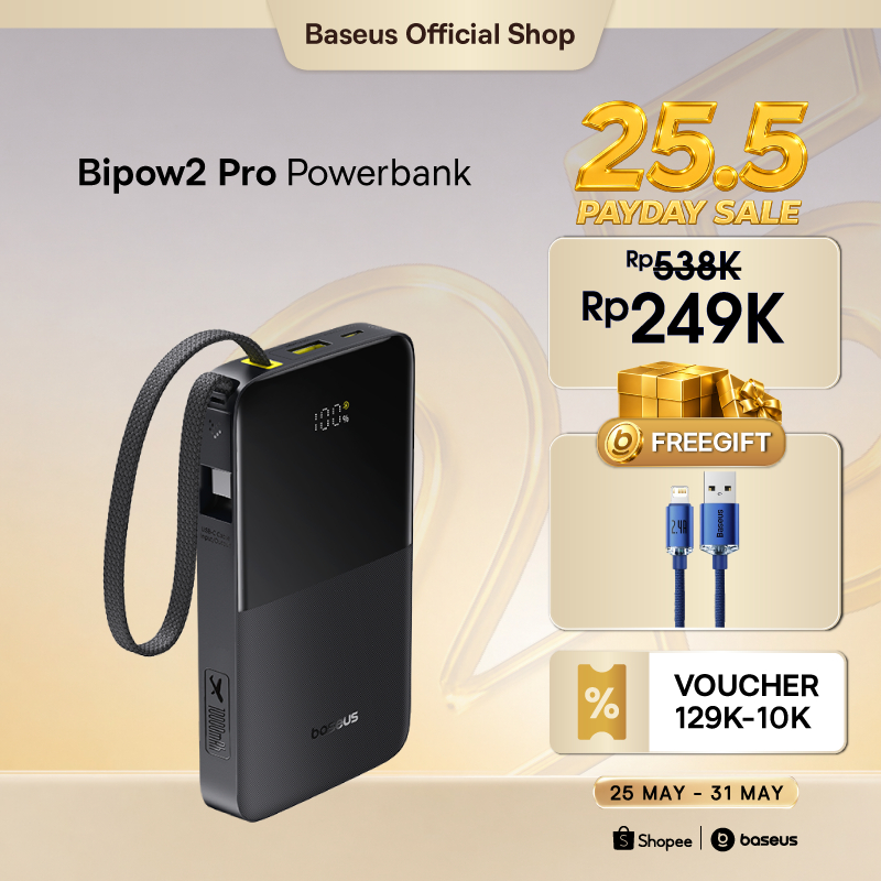 Baseus Power Bank EnerFill FC51 22,5W 10000mAh Bipow2 Pro Fast Charging Powerbank Type-C