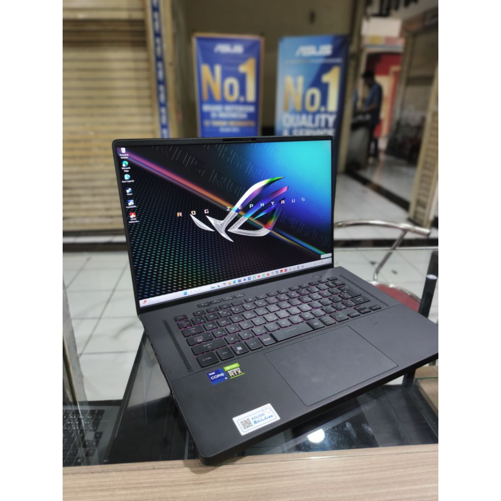 ASUS ROG ZEPHYRUS M16 INTEL CORE i9 NVIDIA RTX 3060 6GB RAM 16GB LAYAR 165Hz WQXGA DCI-P3 100% | KIN