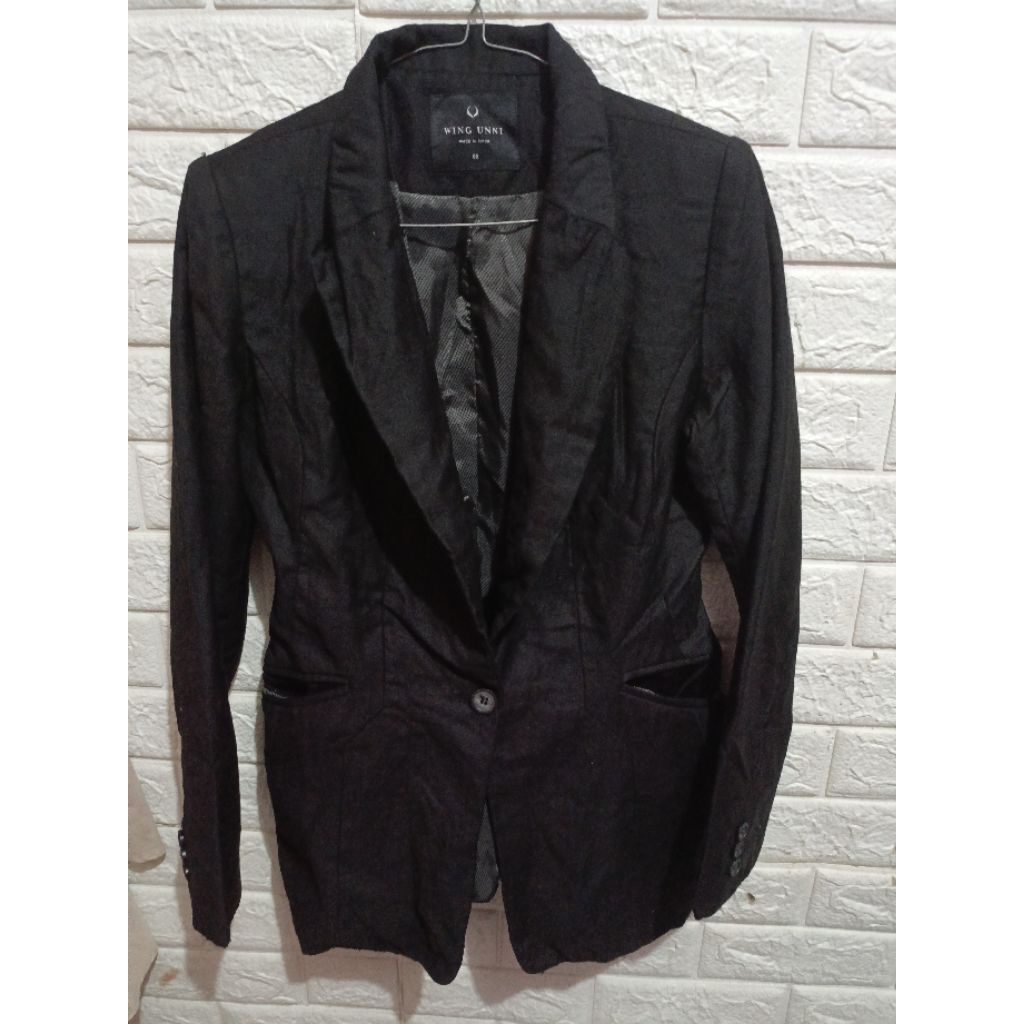 Preloved Blazer Hitam Pekat Premiun