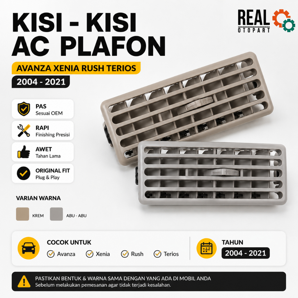 KISI KISI AC Plafon Avanza Xenia Rush Terios 2004-2021