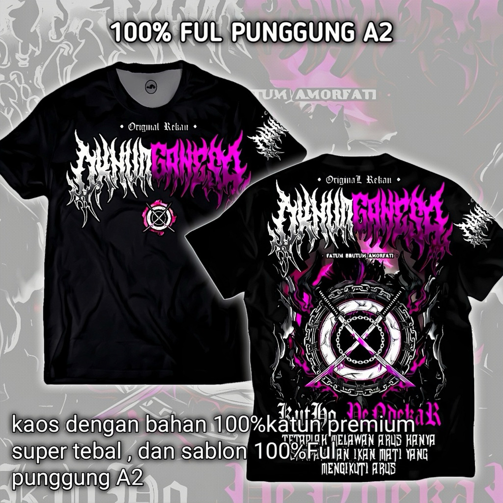 kaos ganesa ikspi kera sakti terbaru kaos distro disain terbaru GANESA ikspi kera sakti ful ful pung