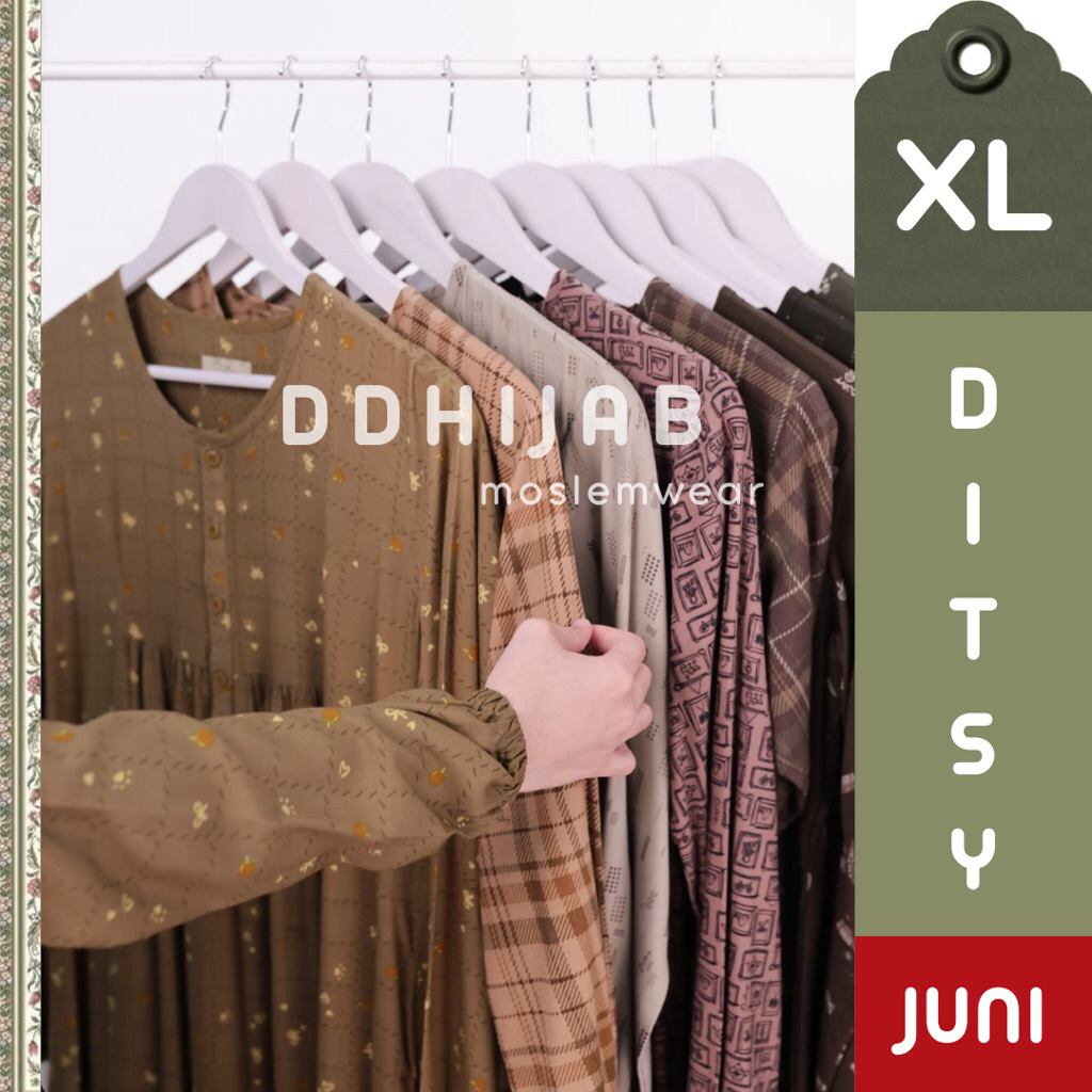 Ditsy Nighgown size (XL) Bulan Juni 2026 / Ditsy Terbaru - Daster Rumah - Daster Murah - Ditsy Offic