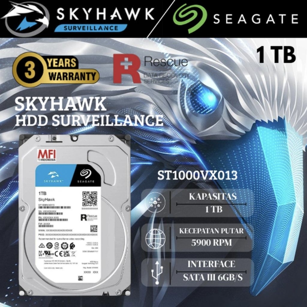 Harddisk Seagate Skyhawk 1TB MFI