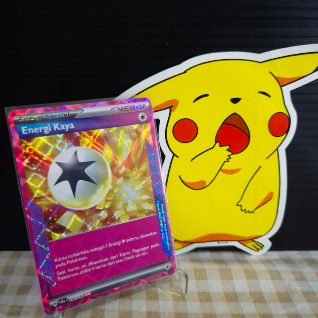 ENERGI KAYA ACE SPEC - SV8S 182/182 - KARTU POKEMON INDONESIA