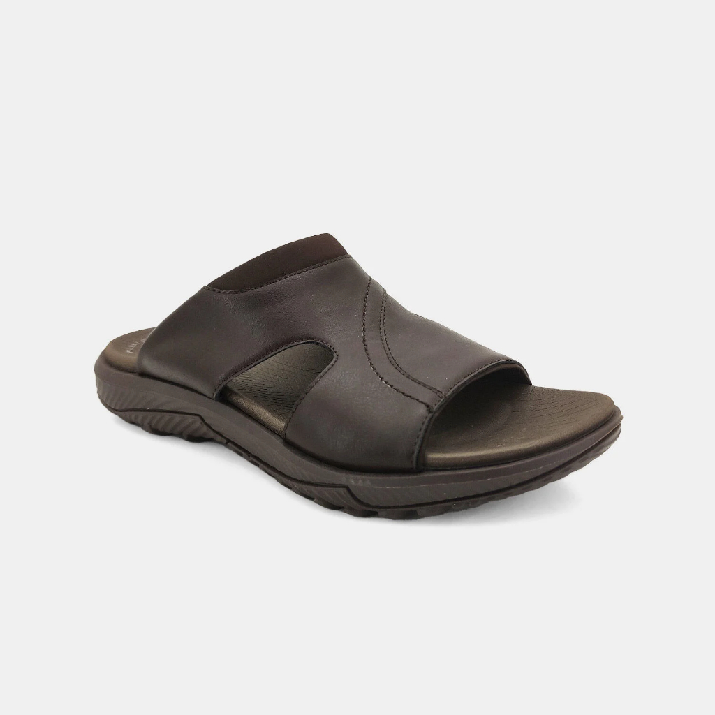 Bata Sandal Pria Shazam TP coklat dan hitam