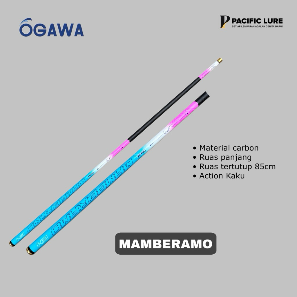Tegek Ogawa Mamberamo 6H 270-450 Carbon material Action Kaku | tegek pancing