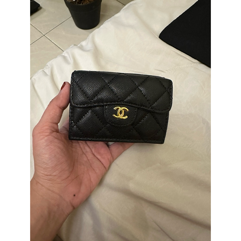 chanel wallet caviar full leather