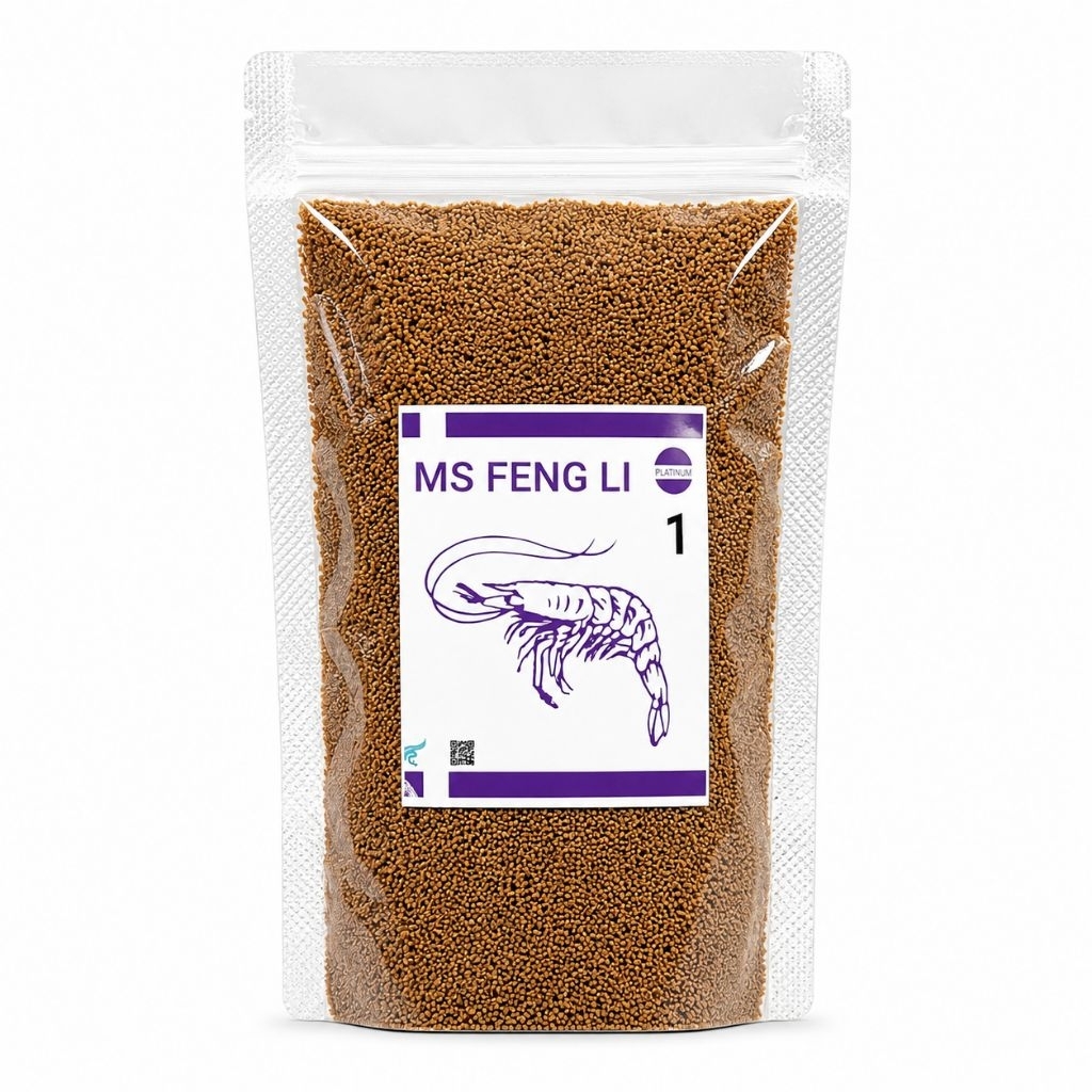 Pakan bubuk burayak ikan MS FENGLI 1 isi 100g untuk semua burayak ikan