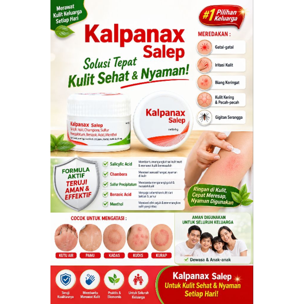 KALPANAX Salep Obat Gatal Jamur / Kadas / Kurap / Panu