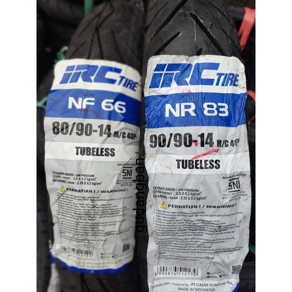 Ban Belakang Motor Honda PCX 150 IRC SCT-007 Tubeless 120/70-14