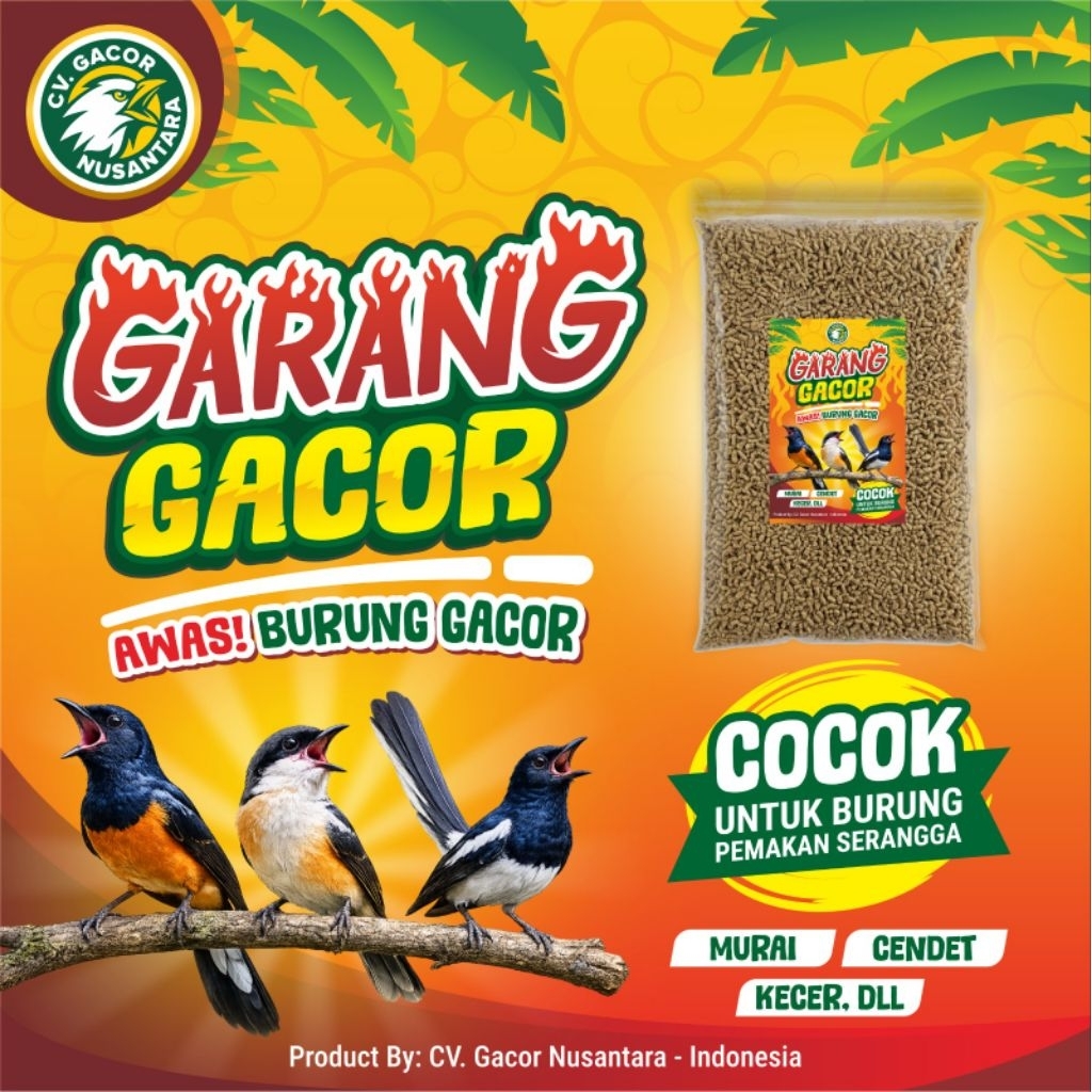 1kg VOER GARANG GACOR voer semua jenis burung voer murai kacer cendet nutrimix nutriplus