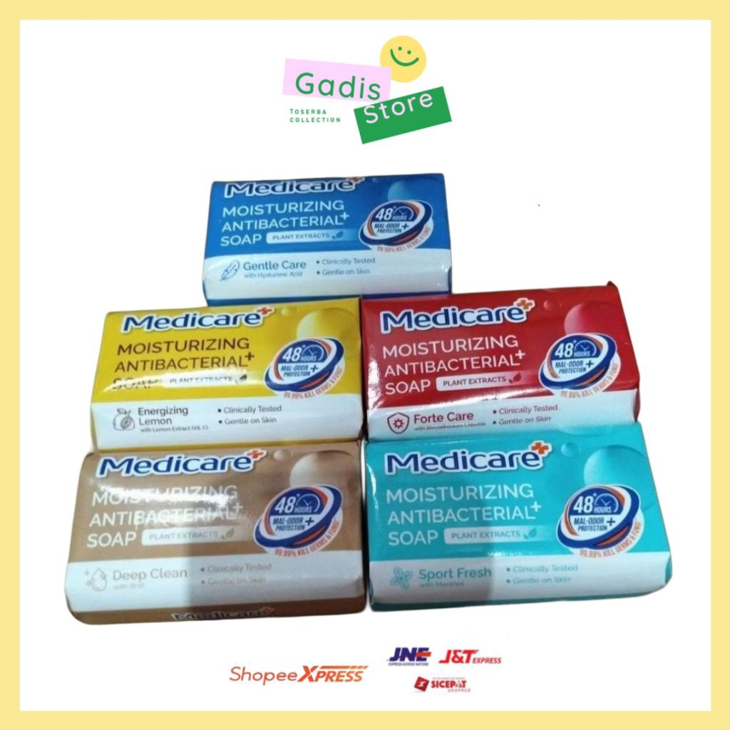SABUN MEDICARE ISI 4 PCS BANDED 4 HARGA TERTERA UNTUK 1 PAKET,