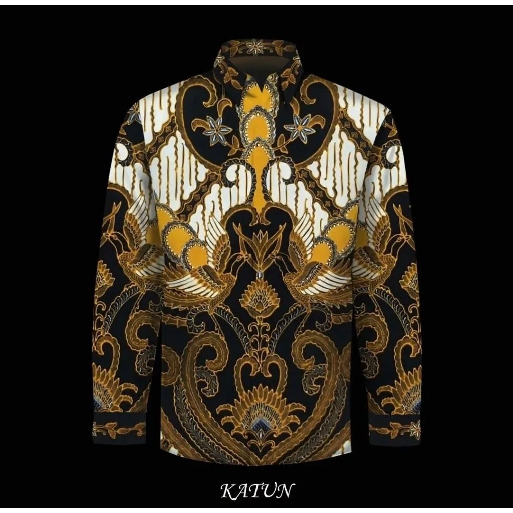 kain batik tulis pria bahan katun kain batik warna hitam sogan