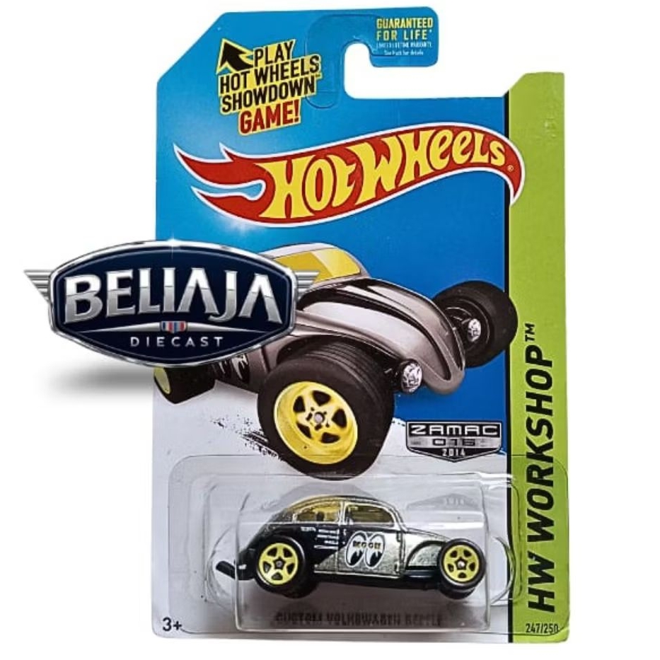 HOT WHEELS CUSTOM VW VOLKSWAGEN BEETLE MOONEYES ZAMAC