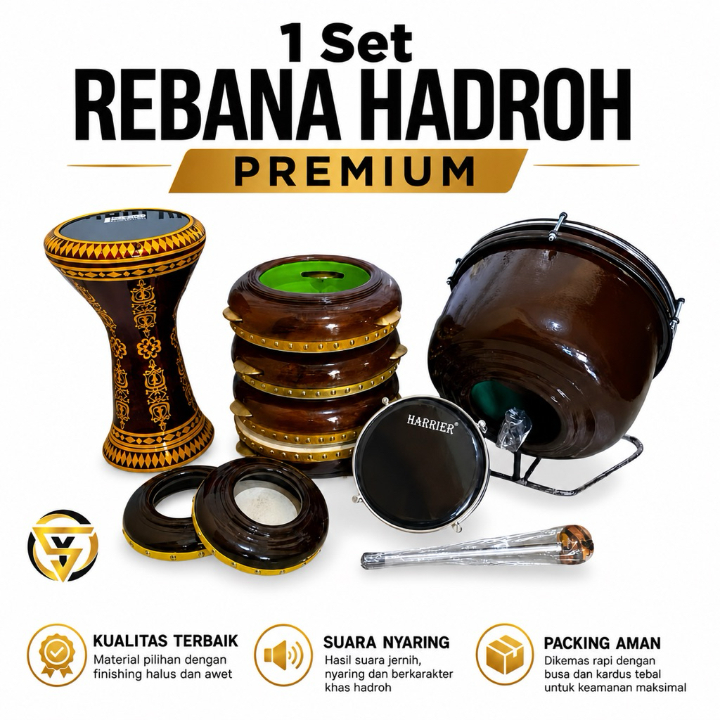 ALAT HADROH SATU SET / REBANA SATU SET BERKUALITAS