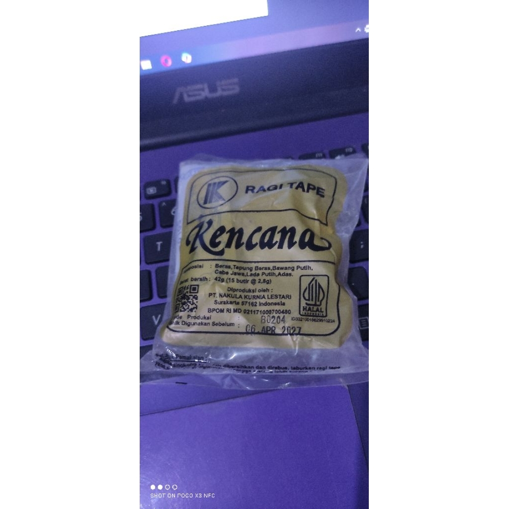 TERMURAH RAGI TAPE KENCANA ISI 15 BUTIR MANIS UNTUK SINGKONG KETAN TAPE PAKAN SEMUT JEPANG KUALITAS 