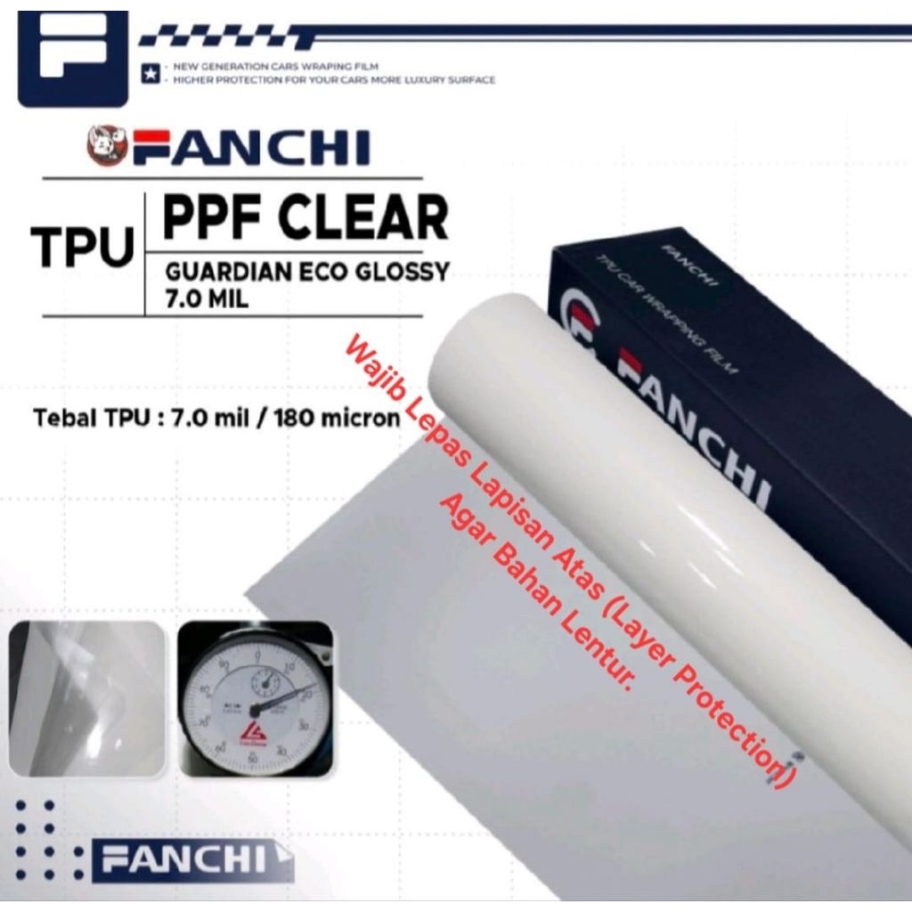 152Cm FANCHI PPF TPU Clear Guardian Eco Glossy 152cm / Meter