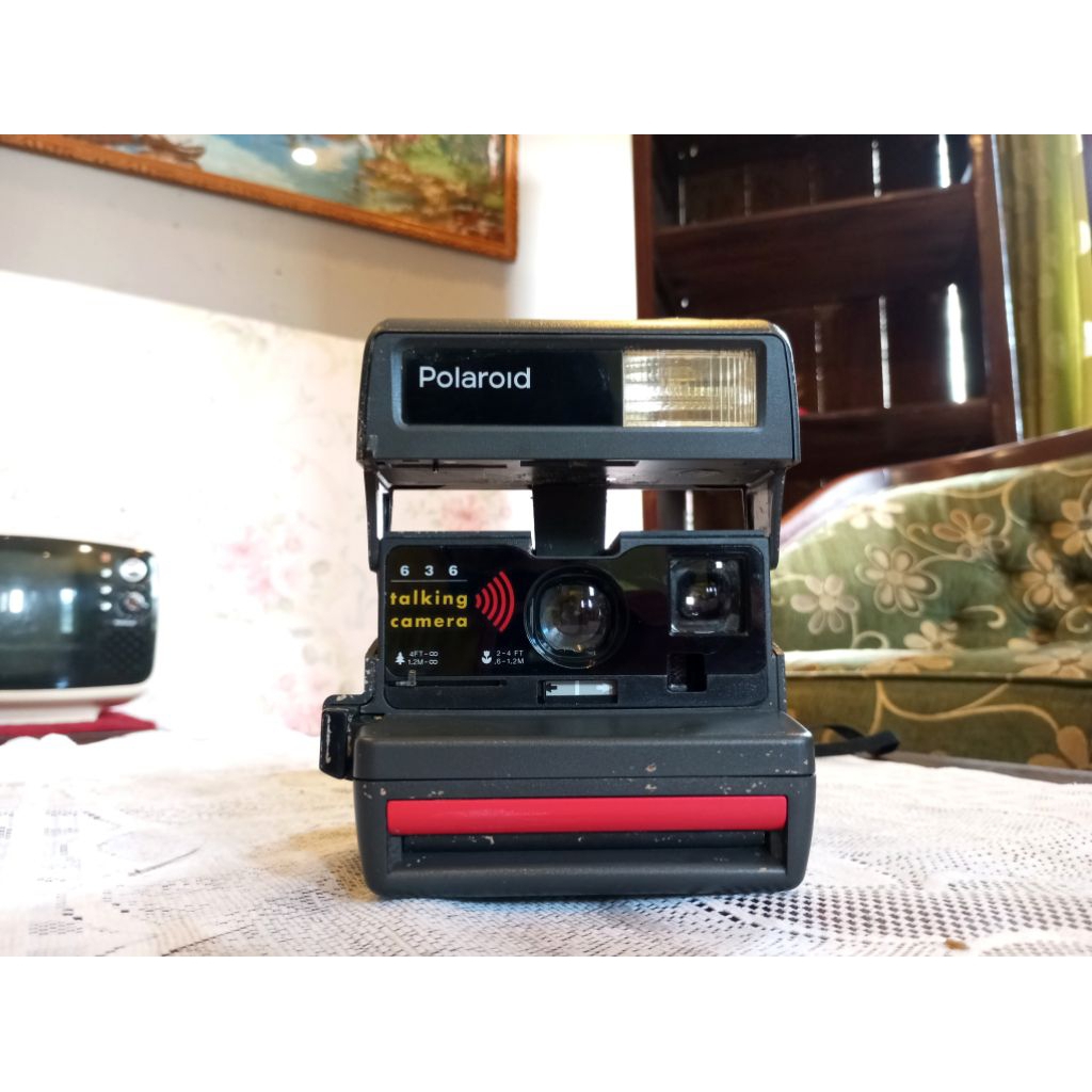 Kamera Analog Film Jadul Merk POLAROID 636 Talking Camera Antik Vintage Lawas Tua Kuno Retro