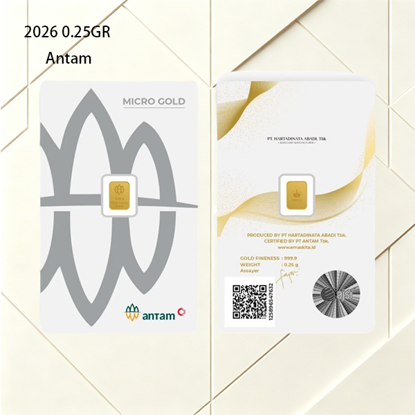 antam 2026 0.25 Gram Micro Gold Logam Mulia