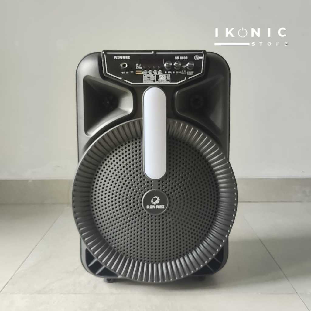 IKONIC Speaker Portable Bluetooth SUPER BASS 12 Inch, Speaker Aktif Troli 12 Inch Speaker Meeting RN