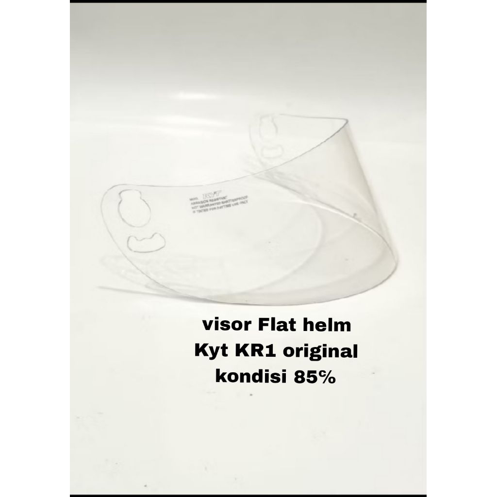 visor Helm Kyt KR1 Clear Original ada sedikit minus