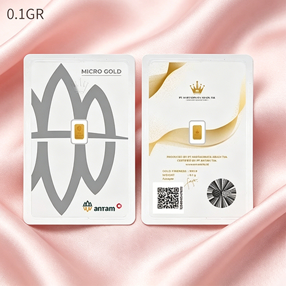 Antam new style Hartadinata 0.1 Gram Logam Mulia   Emas Barang mewah Hadiah ulang tahun